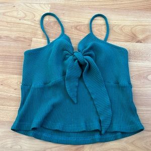 front tie crop top
